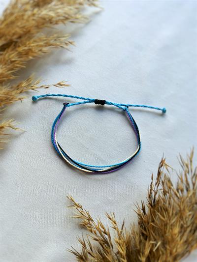 Boho Mutlu bileklik unisex çoklu ip bileklik