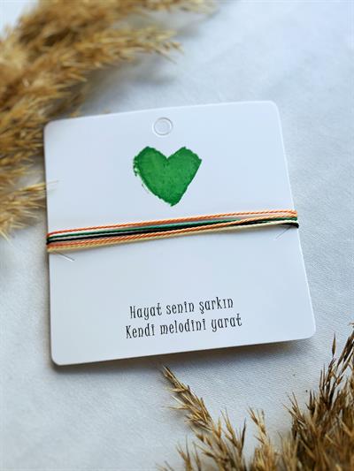 Boho Mutlu bileklik unisex çoklu ip bileklik