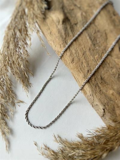 Burma Çelik Zincir Silver Gümüş