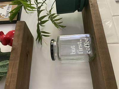 But first coffee kahve Kavanozu Dekoratif erzak Kavanozu