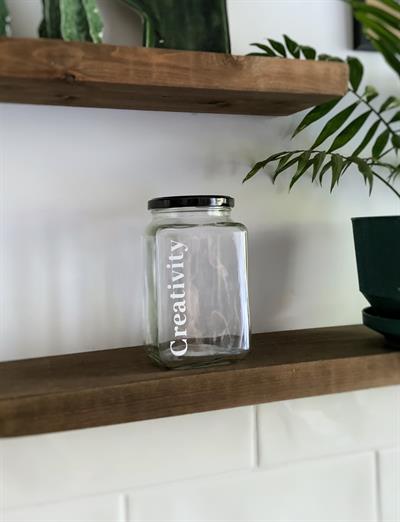 Cam 3lü dekoratif Erzak kahve çay şeker kavanozu 1000 Cc Coffee etiketli