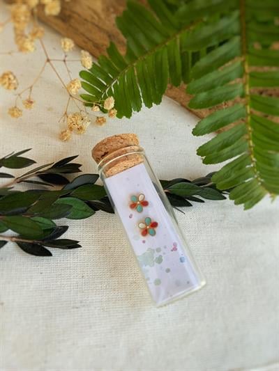 Çelik Çiçek Küpe