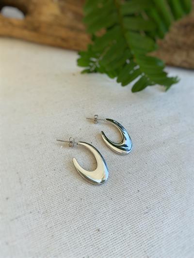 Çelik Gümüş Küpe