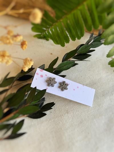 Çelik Kar Tanesi Küpe