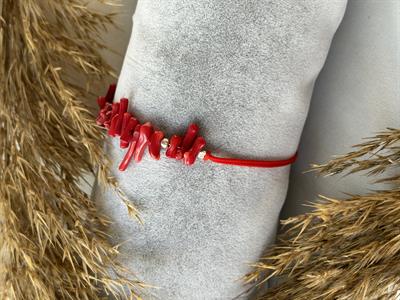 *Cesaret Kırmızı Mercan Bileklik