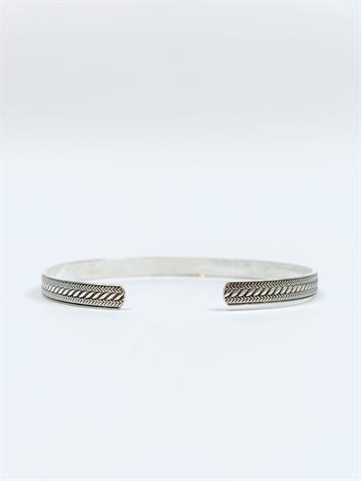 Çift Örgü Unisex Kelepçe Bileklik