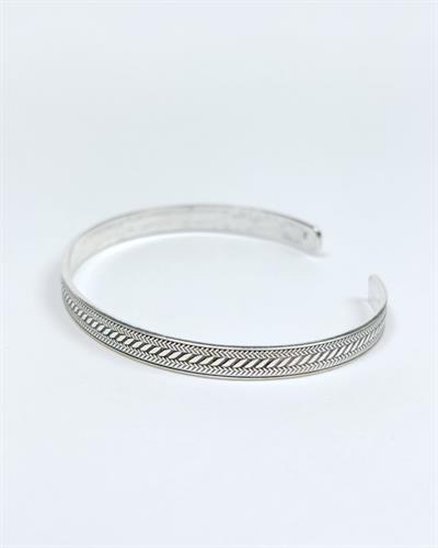 Çift Örgü Unisex Kelepçe Bileklik