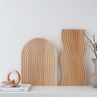 Dalgalı Bambu Sunum Tepsisi