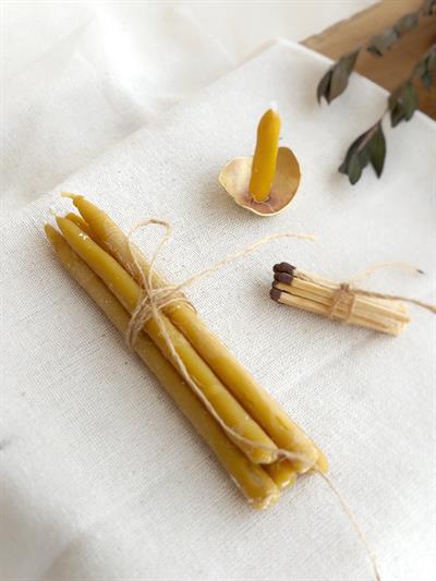 El Yapımı Balmumu Dilek Mumu 7 Adet