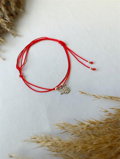 Gümüş Uçlu Kiraz Bileklik / Halhal