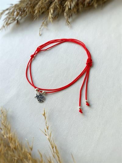 Gümüş Uçlu Kiraz Bileklik / Halhal