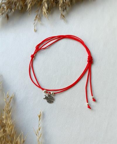 Gümüş Uçlu Kiraz Bileklik / Halhal