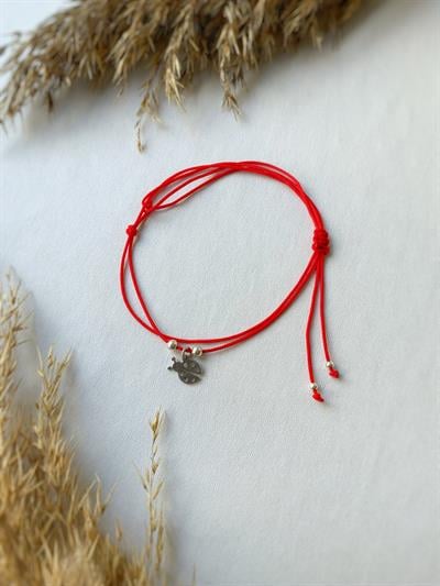 Gümüş Uçlu Kiraz Bileklik / Halhal