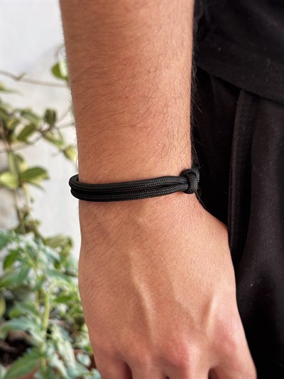 Ham Bakır Detaylı Unisex Bileklik 