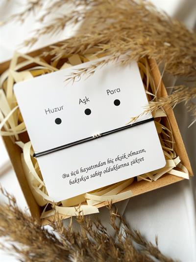 Huzur Aşk Para Bilekliği