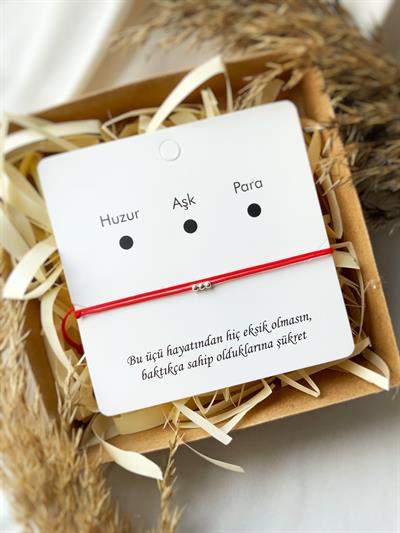 Huzur Aşk Para Bilekliği