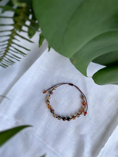 Kahverengi Akik Bileklik