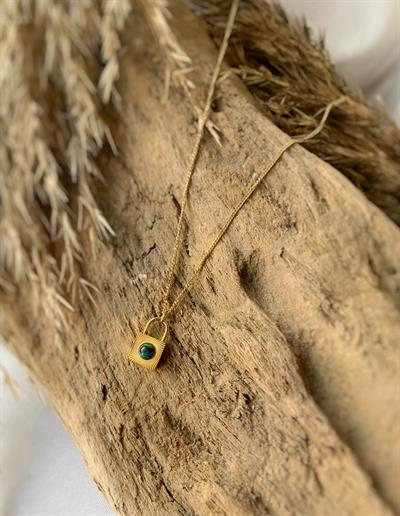 Kalbimin Kilidi Çelik Kolye