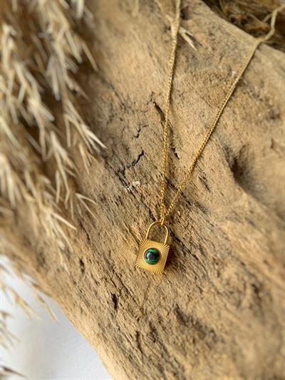 Kalbimin Kilidi Çelik Kolye