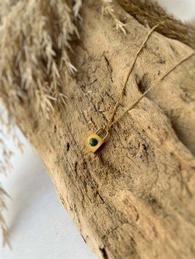 Kalbimin Kilidi Çelik Kolye