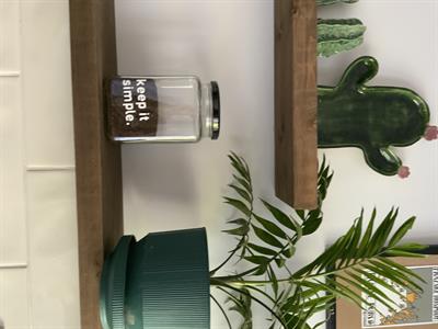 Keep it simple Cam dekoratif Erzak kahve kavanozu çay şeker kavanozu 1000 Cc 