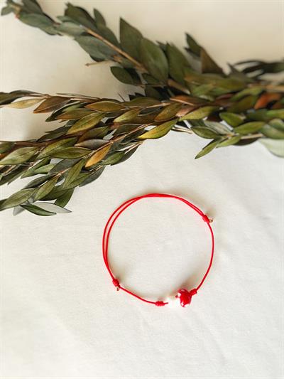 Kırmızı Şans Mantarı Bileklik 