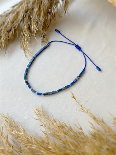 Lapis Lazuli Unisex bileklik Slim