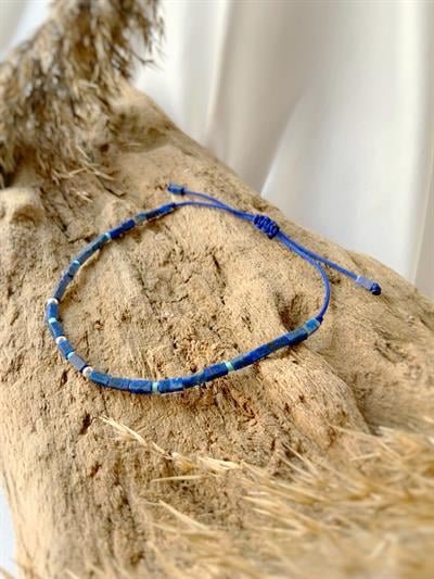Lapis Lazuli Unisex bileklik Slim