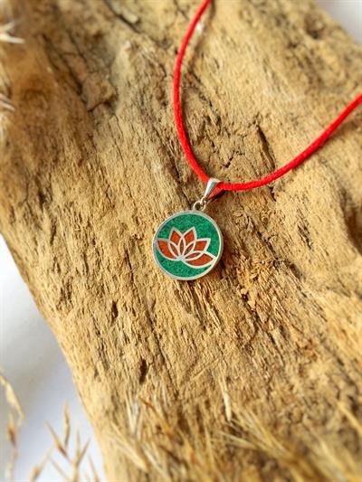 Lotus Gümüş Kolye Ucu