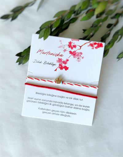 Mavi Boncuklu Bahar Dilek Bilekliği ☘️ Taç