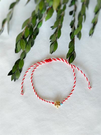 Mavi Boncuklu Bahar Dilek Bilekliği ☘️ Yonca