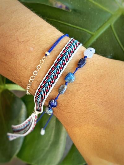 Mavi Unisex Tasarım otantik bileklik