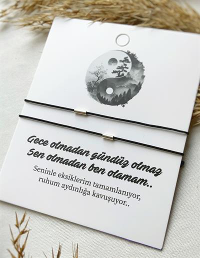 Minimal Çift Bilekliği 