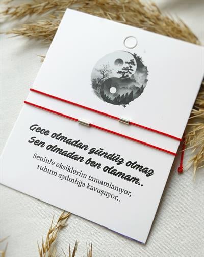 Minimal Çift Bilekliği 