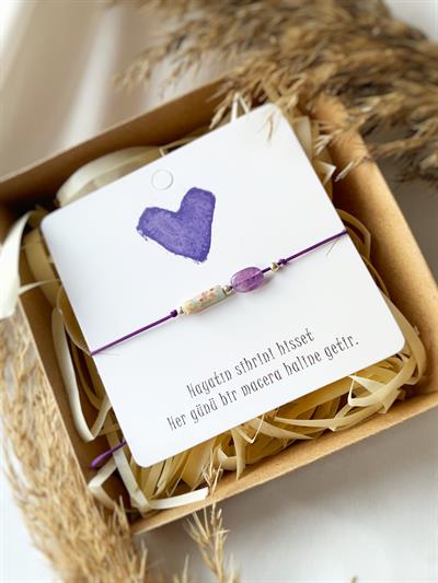 Mor Menekşe Bileklik