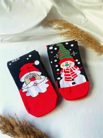 Noel Baba ve Kardan Adam Yılbaşı Çorap Seti