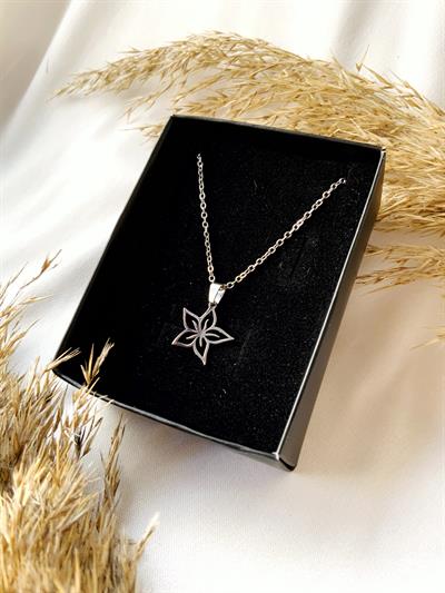 Orkidem Çelik Kolye