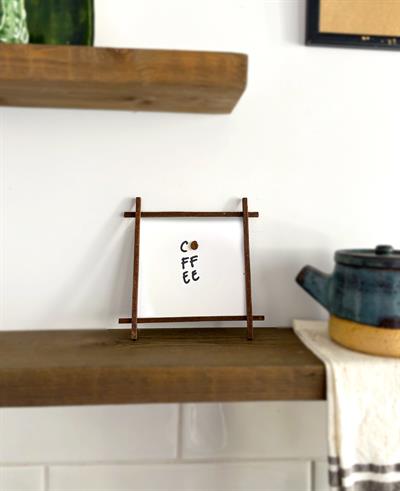 Özel Tasarım Kahve Çekirdekli Dekoratif Tablo 