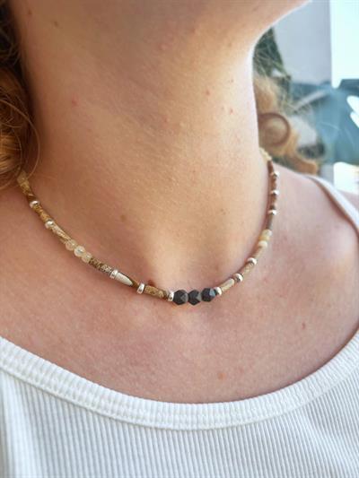 Ross Hematite Doğaltaş Kolye