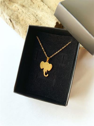 Şans Fili Çelik Kolye