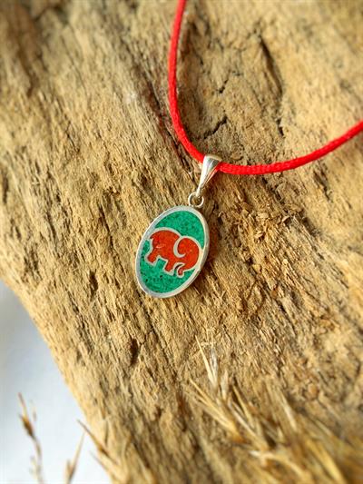 Şans Fili Gümüş Kolye Ucu