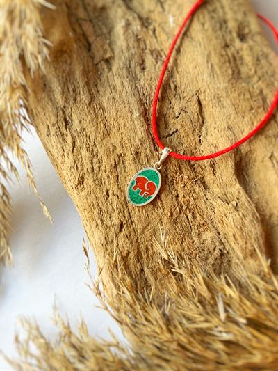 Şans Fili Gümüş Kolye Ucu