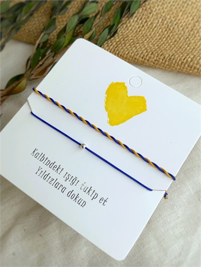 Sarı Lacivert Taraftar Bilekliği 💛💙