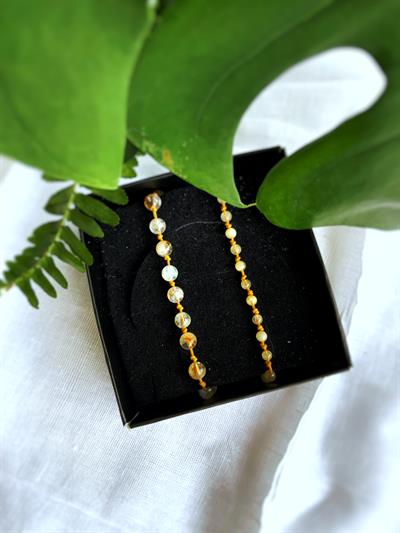 Sitrin Çift Bilekliği