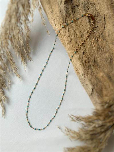 Turkuaz Mineli Çelik Zincir 