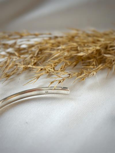 Unisex Basic Gümüş Kelepçe Bileklik