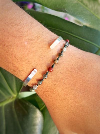 Unisex Basic Gümüş Kelepçe Bileklik