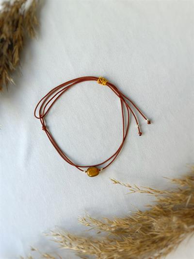 Unisex Kaplangözü Kiraz Bileklik / Halhal