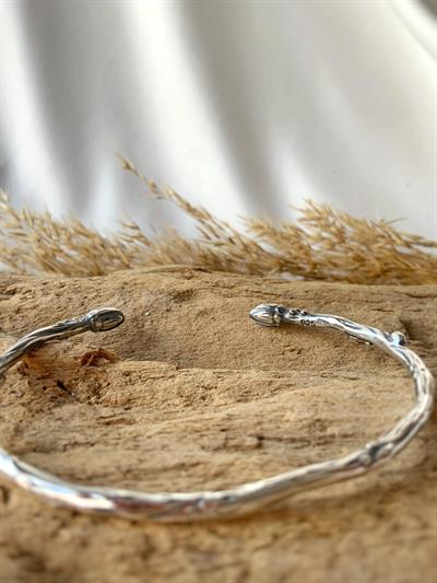 Unisex Kütük Kelepçe Bileklik