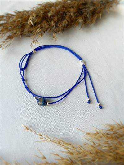 Unisex Lapis Lazuli Kiraz Bileklik / Halhal